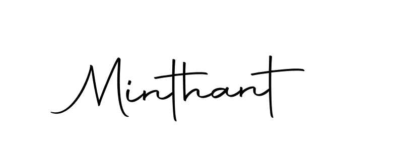 The best way (Autography-DOLnW) to make a short signature is to pick only two or three words in your name. The name Minthant include a total of six letters. For converting this name. Minthant signature style 10 images and pictures png