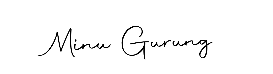 The best way (Autography-DOLnW) to make a short signature is to pick only two or three words in your name. The name Minu Gurung include a total of six letters. For converting this name. Minu Gurung signature style 10 images and pictures png