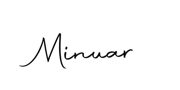 Make a beautiful signature design for name Minuar. With this signature (Autography-DOLnW) style, you can create a handwritten signature for free. Minuar signature style 10 images and pictures png