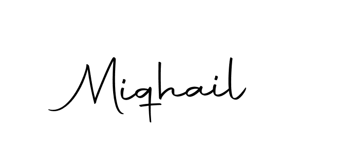 Also we have Miqhail name is the best signature style. Create professional handwritten signature collection using Autography-DOLnW autograph style. Miqhail signature style 10 images and pictures png