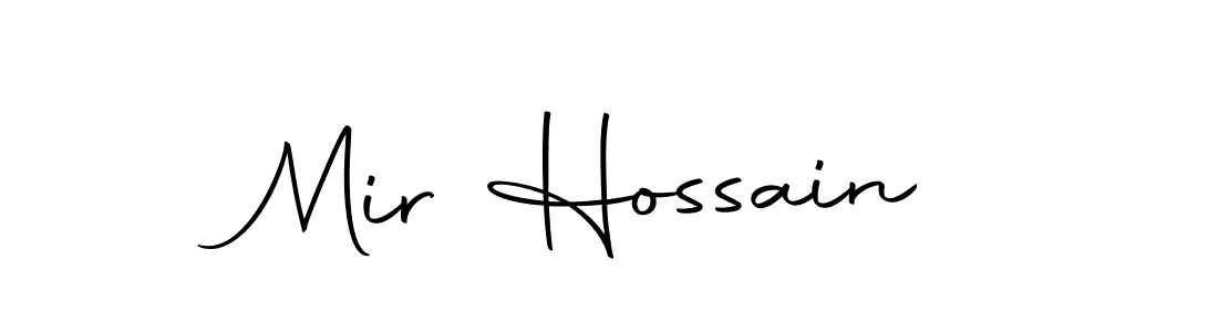 You should practise on your own different ways (Autography-DOLnW) to write your name (Mir Hossain) in signature. don't let someone else do it for you. Mir Hossain signature style 10 images and pictures png