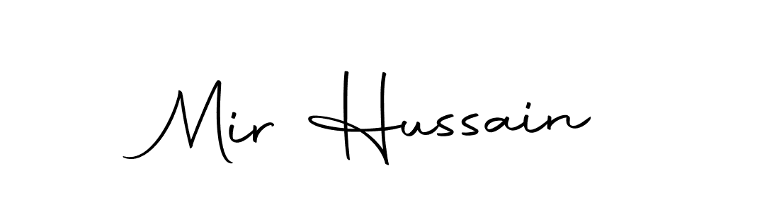 Design your own signature with our free online signature maker. With this signature software, you can create a handwritten (Autography-DOLnW) signature for name Mir Hussain. Mir Hussain signature style 10 images and pictures png