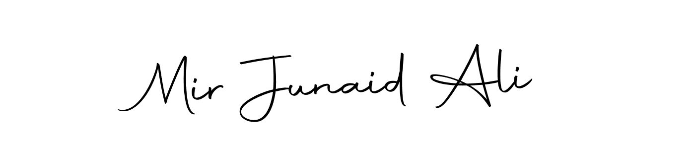 This is the best signature style for the Mir Junaid Ali name. Also you like these signature font (Autography-DOLnW). Mix name signature. Mir Junaid Ali signature style 10 images and pictures png
