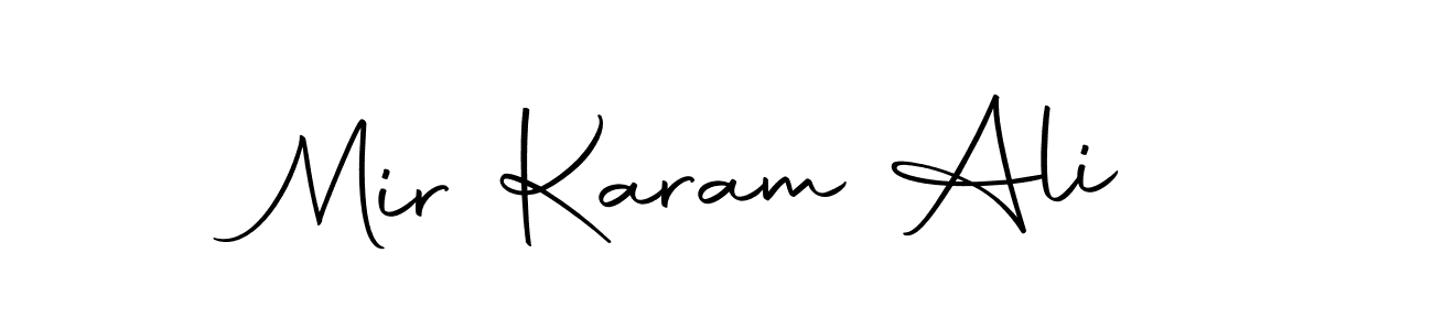 Make a beautiful signature design for name Mir Karam Ali. With this signature (Autography-DOLnW) style, you can create a handwritten signature for free. Mir Karam Ali signature style 10 images and pictures png