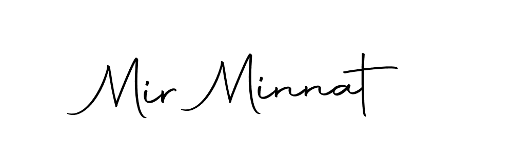 Make a beautiful signature design for name Mir Minnat. With this signature (Autography-DOLnW) style, you can create a handwritten signature for free. Mir Minnat signature style 10 images and pictures png