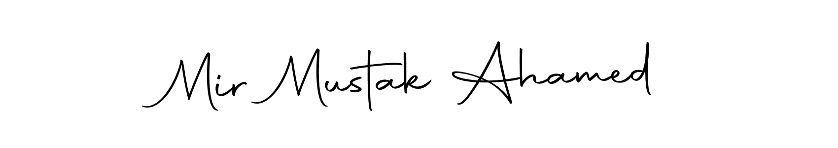 How to make Mir Mustak Ahamed name signature. Use Autography-DOLnW style for creating short signs online. This is the latest handwritten sign. Mir Mustak Ahamed signature style 10 images and pictures png