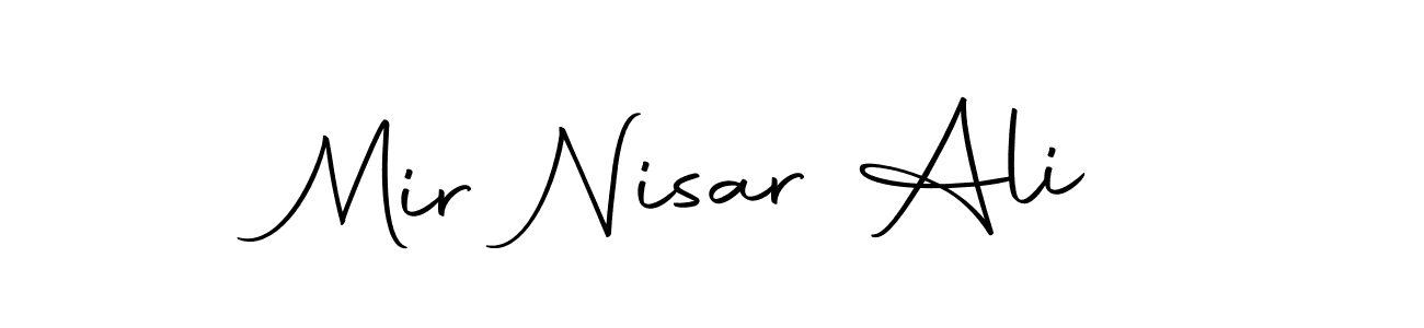 The best way (Autography-DOLnW) to make a short signature is to pick only two or three words in your name. The name Mir Nisar Ali include a total of six letters. For converting this name. Mir Nisar Ali signature style 10 images and pictures png