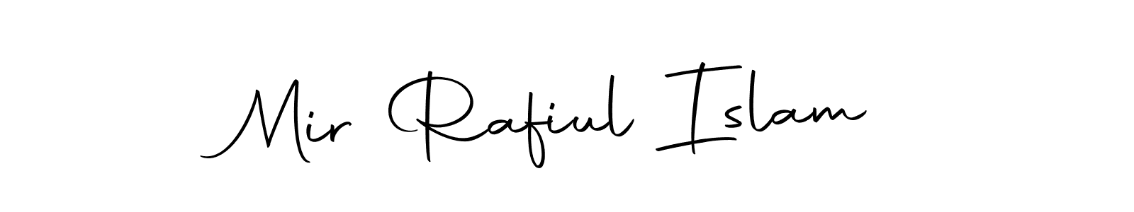 How to make Mir Rafiul Islam name signature. Use Autography-DOLnW style for creating short signs online. This is the latest handwritten sign. Mir Rafiul Islam signature style 10 images and pictures png