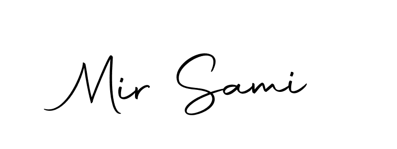 Use a signature maker to create a handwritten signature online. With this signature software, you can design (Autography-DOLnW) your own signature for name Mir Sami. Mir Sami signature style 10 images and pictures png