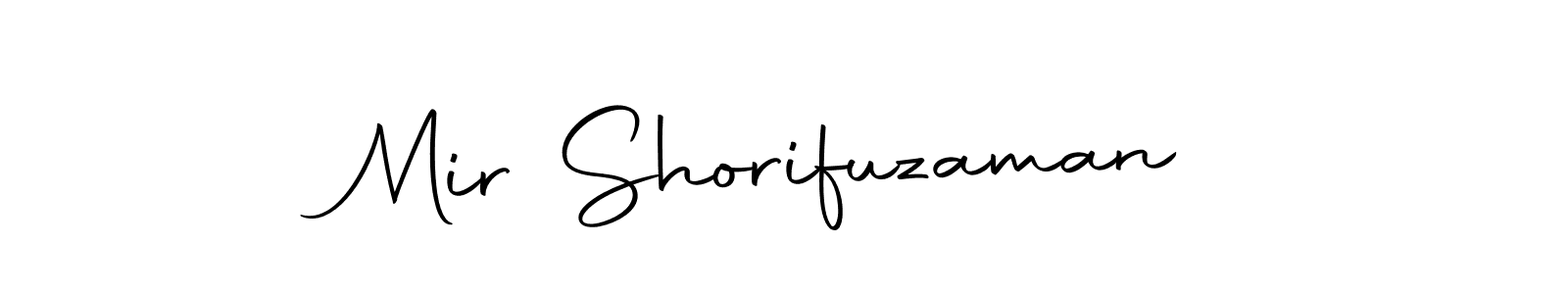 Create a beautiful signature design for name Mir Shorifuzaman. With this signature (Autography-DOLnW) fonts, you can make a handwritten signature for free. Mir Shorifuzaman signature style 10 images and pictures png
