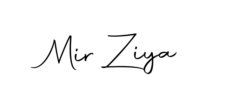 Create a beautiful signature design for name Mir Ziya. With this signature (Autography-DOLnW) fonts, you can make a handwritten signature for free. Mir Ziya signature style 10 images and pictures png