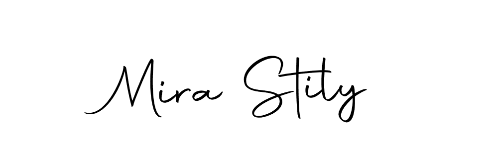 Use a signature maker to create a handwritten signature online. With this signature software, you can design (Autography-DOLnW) your own signature for name Mira Stily. Mira Stily signature style 10 images and pictures png