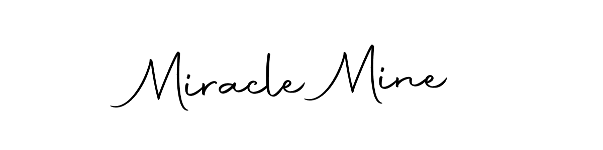 Create a beautiful signature design for name Miracle Mine. With this signature (Autography-DOLnW) fonts, you can make a handwritten signature for free. Miracle Mine signature style 10 images and pictures png