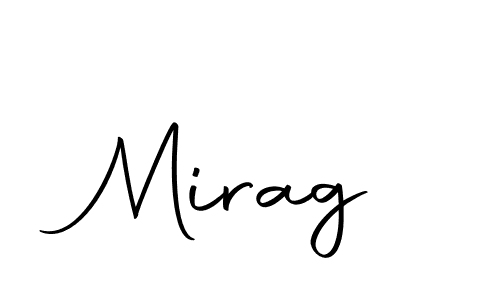 Mirag stylish signature style. Best Handwritten Sign (Autography-DOLnW) for my name. Handwritten Signature Collection Ideas for my name Mirag. Mirag signature style 10 images and pictures png