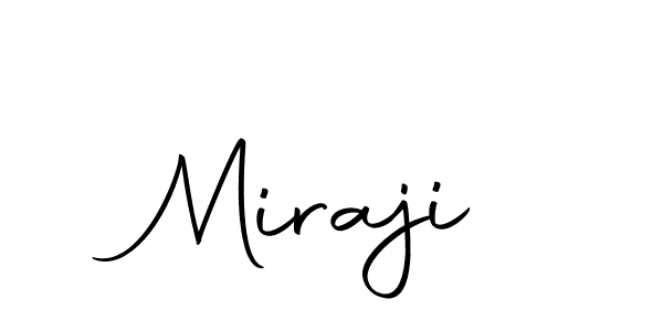 Design your own signature with our free online signature maker. With this signature software, you can create a handwritten (Autography-DOLnW) signature for name Miraji. Miraji signature style 10 images and pictures png
