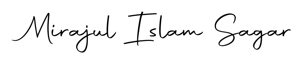 How to make Mirajul Islam Sagar name signature. Use Autography-DOLnW style for creating short signs online. This is the latest handwritten sign. Mirajul Islam Sagar signature style 10 images and pictures png