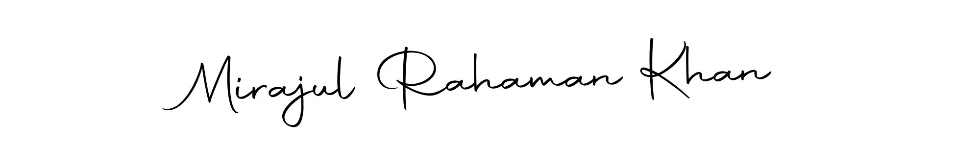 Use a signature maker to create a handwritten signature online. With this signature software, you can design (Autography-DOLnW) your own signature for name Mirajul Rahaman Khan. Mirajul Rahaman Khan signature style 10 images and pictures png