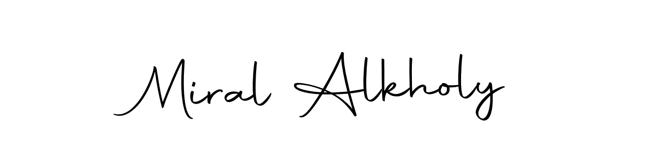 How to make Miral Alkholy signature? Autography-DOLnW is a professional autograph style. Create handwritten signature for Miral Alkholy name. Miral Alkholy signature style 10 images and pictures png