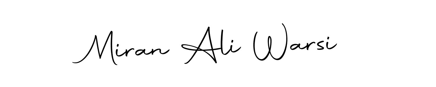 Create a beautiful signature design for name Miran Ali Warsi. With this signature (Autography-DOLnW) fonts, you can make a handwritten signature for free. Miran Ali Warsi signature style 10 images and pictures png