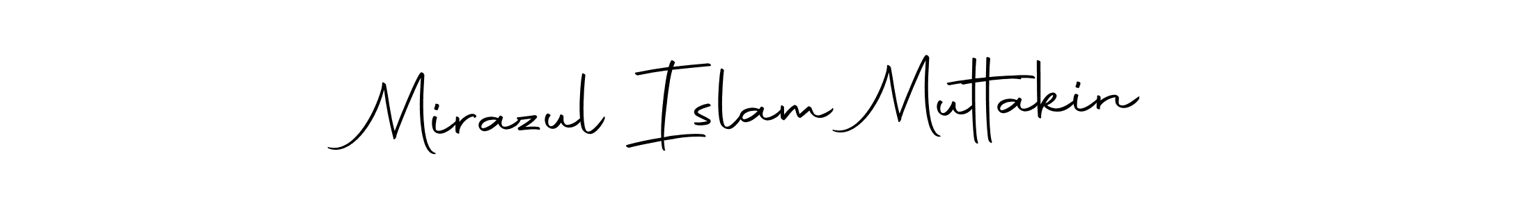 Create a beautiful signature design for name Mirazul Islam Muttakin. With this signature (Autography-DOLnW) fonts, you can make a handwritten signature for free. Mirazul Islam Muttakin signature style 10 images and pictures png