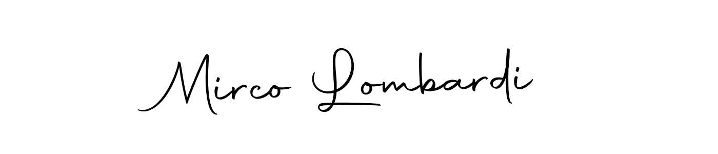Make a beautiful signature design for name Mirco Lombardi. With this signature (Autography-DOLnW) style, you can create a handwritten signature for free. Mirco Lombardi signature style 10 images and pictures png