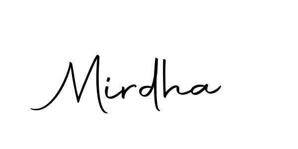 You should practise on your own different ways (Autography-DOLnW) to write your name (Mirdha) in signature. don't let someone else do it for you. Mirdha signature style 10 images and pictures png