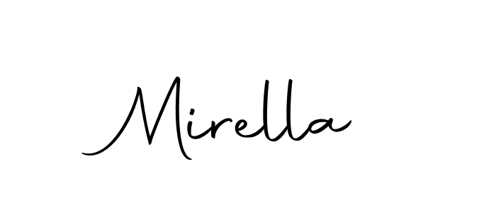 Create a beautiful signature design for name Mirella. With this signature (Autography-DOLnW) fonts, you can make a handwritten signature for free. Mirella signature style 10 images and pictures png