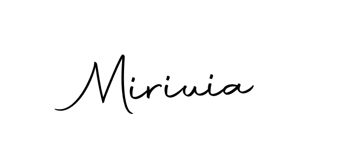 Create a beautiful signature design for name Miriuia. With this signature (Autography-DOLnW) fonts, you can make a handwritten signature for free. Miriuia signature style 10 images and pictures png
