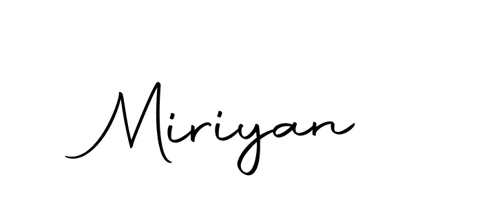 Create a beautiful signature design for name Miriyan. With this signature (Autography-DOLnW) fonts, you can make a handwritten signature for free. Miriyan signature style 10 images and pictures png