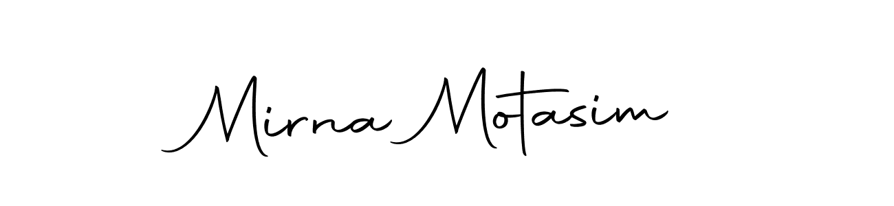 Mirna Motasim stylish signature style. Best Handwritten Sign (Autography-DOLnW) for my name. Handwritten Signature Collection Ideas for my name Mirna Motasim. Mirna Motasim signature style 10 images and pictures png