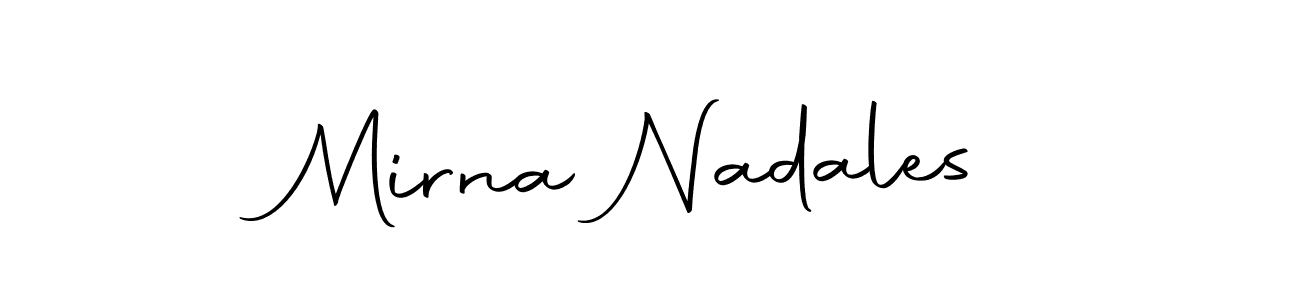 Make a beautiful signature design for name Mirna Nadales. Use this online signature maker to create a handwritten signature for free. Mirna Nadales signature style 10 images and pictures png