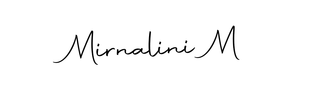 Mirnalini M stylish signature style. Best Handwritten Sign (Autography-DOLnW) for my name. Handwritten Signature Collection Ideas for my name Mirnalini M. Mirnalini M signature style 10 images and pictures png