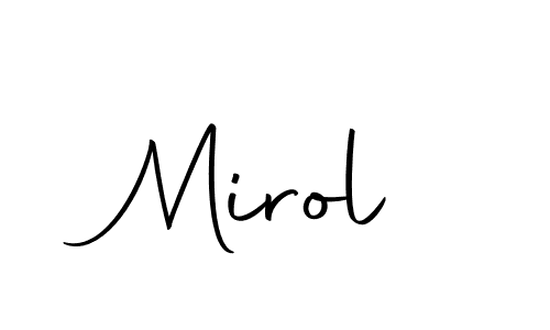 Also we have Mirol name is the best signature style. Create professional handwritten signature collection using Autography-DOLnW autograph style. Mirol signature style 10 images and pictures png