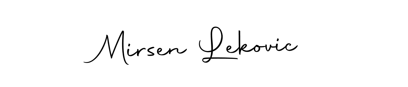 Use a signature maker to create a handwritten signature online. With this signature software, you can design (Autography-DOLnW) your own signature for name Mirsen Lekovic. Mirsen Lekovic signature style 10 images and pictures png