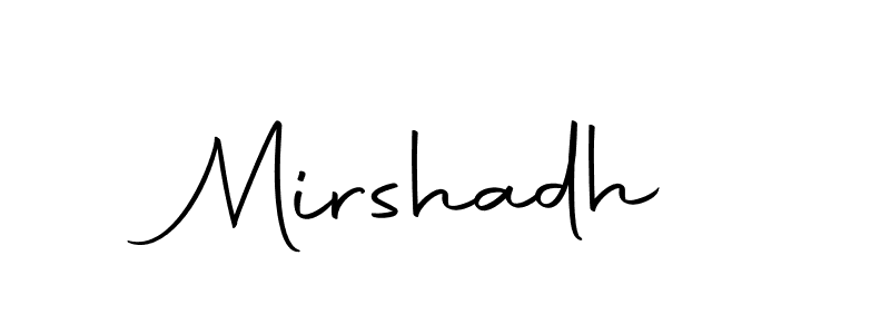 How to make Mirshadh name signature. Use Autography-DOLnW style for creating short signs online. This is the latest handwritten sign. Mirshadh signature style 10 images and pictures png