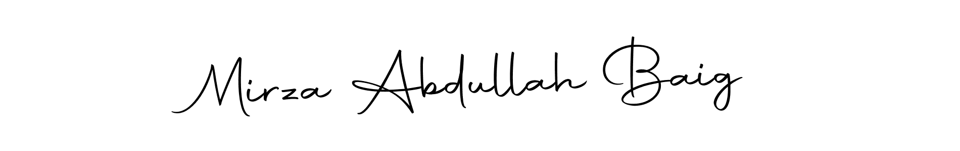 Use a signature maker to create a handwritten signature online. With this signature software, you can design (Autography-DOLnW) your own signature for name Mirza Abdullah Baig. Mirza Abdullah Baig signature style 10 images and pictures png