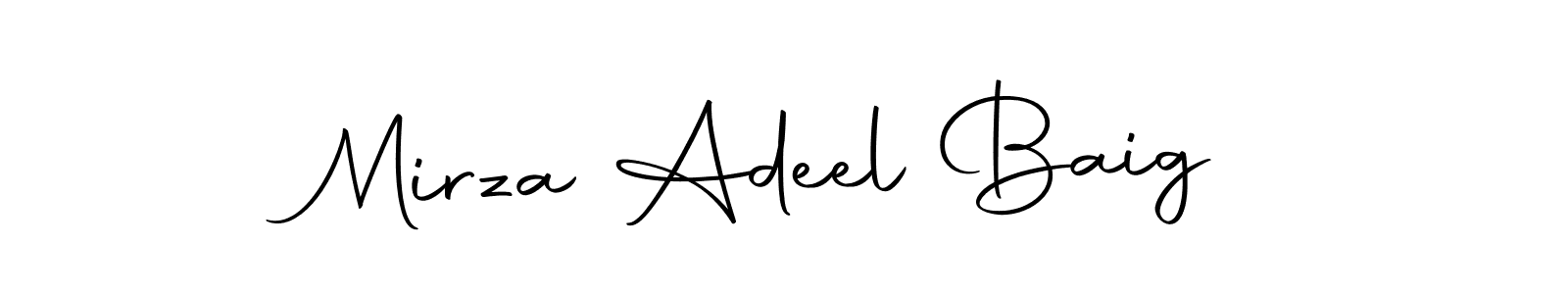 Also we have Mirza Adeel Baig name is the best signature style. Create professional handwritten signature collection using Autography-DOLnW autograph style. Mirza Adeel Baig signature style 10 images and pictures png