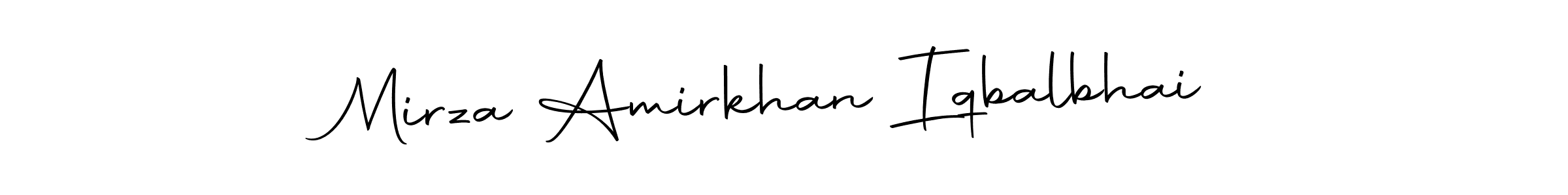 Make a beautiful signature design for name Mirza Amirkhan Iqbalbhai. Use this online signature maker to create a handwritten signature for free. Mirza Amirkhan Iqbalbhai signature style 10 images and pictures png