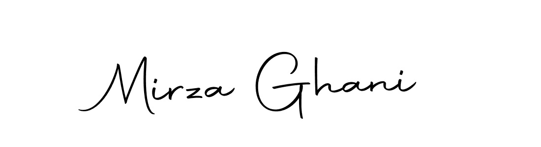 How to make Mirza Ghani name signature. Use Autography-DOLnW style for creating short signs online. This is the latest handwritten sign. Mirza Ghani signature style 10 images and pictures png