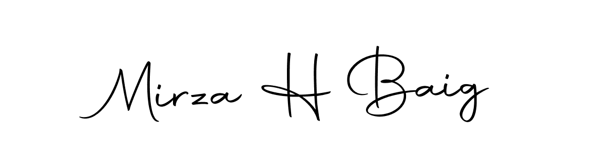Mirza H Baig stylish signature style. Best Handwritten Sign (Autography-DOLnW) for my name. Handwritten Signature Collection Ideas for my name Mirza H Baig. Mirza H Baig signature style 10 images and pictures png