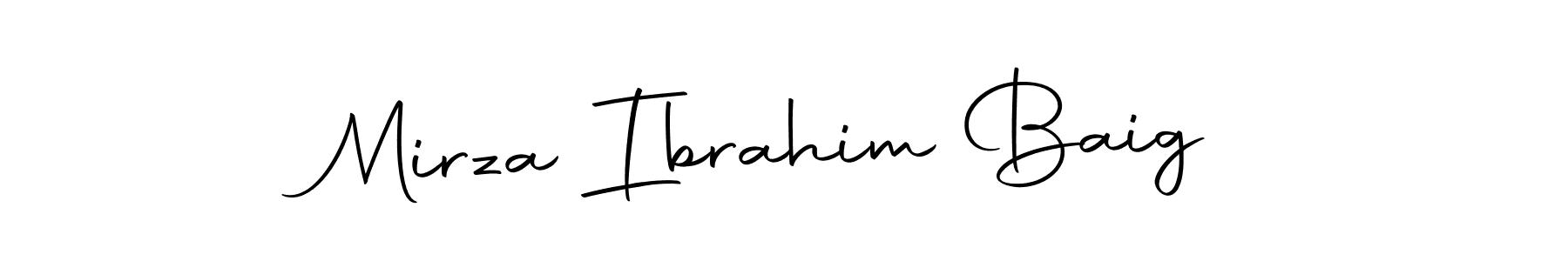 How to make Mirza Ibrahim Baig signature? Autography-DOLnW is a professional autograph style. Create handwritten signature for Mirza Ibrahim Baig name. Mirza Ibrahim Baig signature style 10 images and pictures png