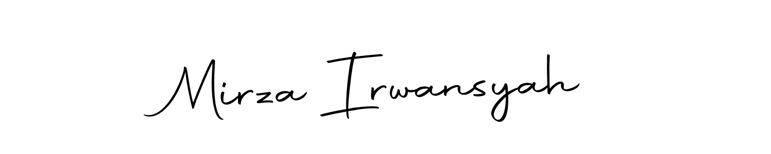 Also we have Mirza Irwansyah name is the best signature style. Create professional handwritten signature collection using Autography-DOLnW autograph style. Mirza Irwansyah signature style 10 images and pictures png