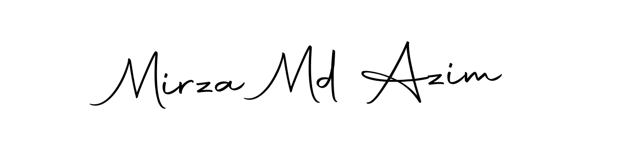 Make a beautiful signature design for name Mirza Md Azim. With this signature (Autography-DOLnW) style, you can create a handwritten signature for free. Mirza Md Azim signature style 10 images and pictures png