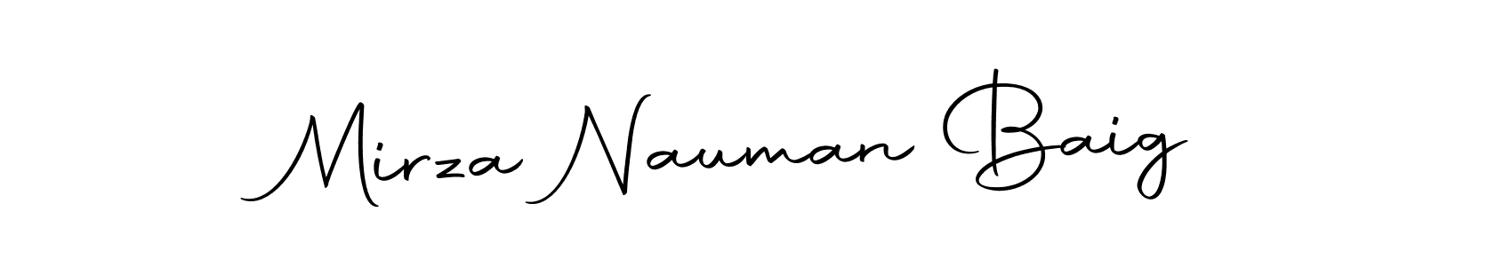 Use a signature maker to create a handwritten signature online. With this signature software, you can design (Autography-DOLnW) your own signature for name Mirza Nauman Baig. Mirza Nauman Baig signature style 10 images and pictures png