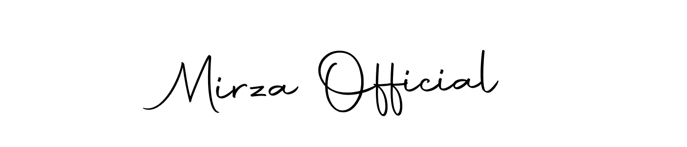 Mirza Official stylish signature style. Best Handwritten Sign (Autography-DOLnW) for my name. Handwritten Signature Collection Ideas for my name Mirza Official. Mirza Official signature style 10 images and pictures png