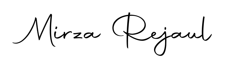 Upgrade your professional image with Mirza Rejaul signature created with Autography-DOLnW font. Fast, free, and watermark-free download. Mirza Rejaul signature style 10 images and pictures png