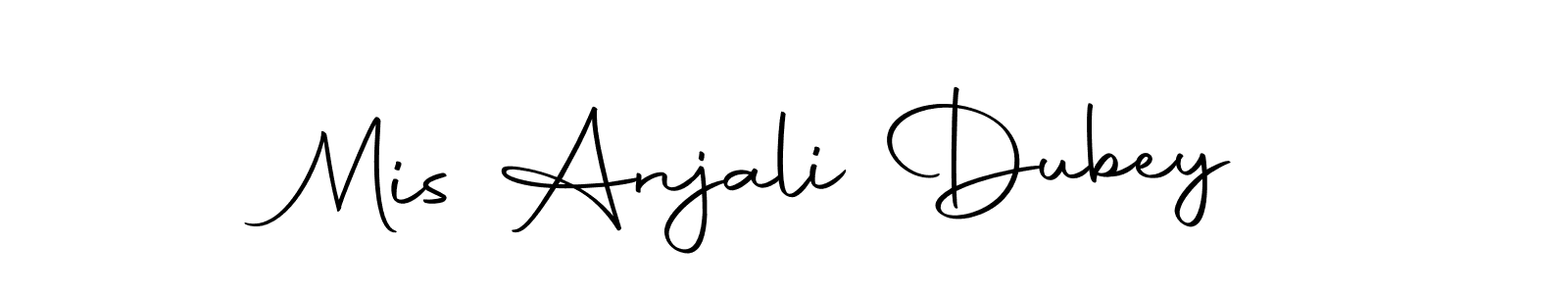 Create a beautiful signature design for name Mis Anjali Dubey. With this signature (Autography-DOLnW) fonts, you can make a handwritten signature for free. Mis Anjali Dubey signature style 10 images and pictures png