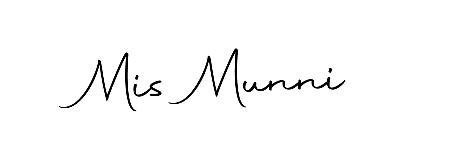 How to make Mis Munni signature? Autography-DOLnW is a professional autograph style. Create handwritten signature for Mis Munni name. Mis Munni signature style 10 images and pictures png
