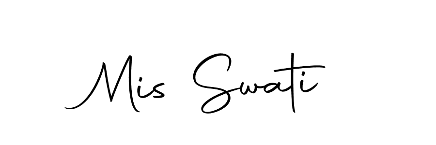 Design your own signature with our free online signature maker. With this signature software, you can create a handwritten (Autography-DOLnW) signature for name Mis Swati. Mis Swati signature style 10 images and pictures png