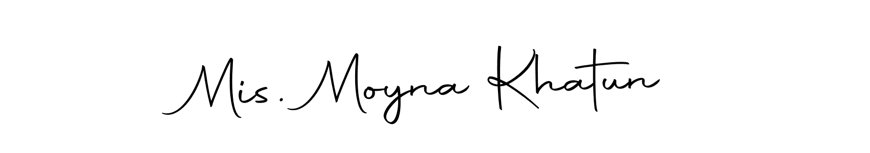 How to make Mis. Moyna Khatun signature? Autography-DOLnW is a professional autograph style. Create handwritten signature for Mis. Moyna Khatun name. Mis. Moyna Khatun signature style 10 images and pictures png